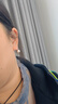 滴水成珠南珠世家正圓形淡水珍珠耳線(xiàn)925銀耳環(huán)女款送女友七夕情人節禮物 7.5-8.0mm白色珍珠 曬單實(shí)拍圖