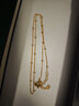 周大福滿(mǎn)天星光珠基礎鏈毛衣鏈足金黃金項鏈女送生日禮物 EOF1627 45cm 約3.25g計價(jià)(工費360) 曬單實(shí)拍圖