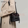 viney牛皮包包女包斜挎水桶包輕奢單肩手提包生日三八38女神節禮物 曬單實(shí)拍圖