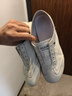 金利來(lái)（Goldlion）女鞋平底德訓鞋可踩后跟懶人鞋舒適軟底休閑鞋女G682510072米白38 曬單實(shí)拍圖