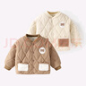 贏(yíng)一貝（Yingyibei）寶寶夾棉外套秋冬嬰兒衣服男童加厚棉衣棉服兒童保暖上衣冬季冬裝 卡其色 110 曬單實(shí)拍圖