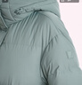 諾帝卡（NAUTICA）【商場(chǎng)同款】女裝秋冬款柔軟親膚保暖連帽羽絨服女34JO02 綠灰色03B L 曬單實(shí)拍圖