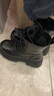 他她TATA巡星者靴子女鞋工裝靴黑色千層靴馬丁靴短靴 黑色 36 曬單實(shí)拍圖