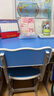兒童課桌椅中小學(xué)生書(shū)桌可升降學(xué)習桌椅套裝家用寫(xiě)字桌子 60*40cm學(xué)校同款(4cm鐵柱)藍色 曬單實(shí)拍圖