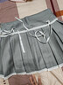 沂歆半身裙裙子女冬季2026年新款灰色百褶裙短裙a字裙高腰顯瘦小個(gè)子 【灰色】蕾絲花邊百褶半身裙 L （建議體重約105-115斤） 曬單實(shí)拍圖