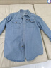 青年男士牛仔襯衫春夏秋季長(cháng)袖款棉質(zhì)防曬衣工作服寬松加大碼秋裝 淺藍色C009 XL 推薦125-140斤 曬單實(shí)拍圖