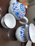 鳳陶凰（FENG TAO  HUANG）正宗景德鎮鏤空玲瓏陶瓷茶具手繪青花瓷茶壺茶杯套裝中式家用簡(jiǎn)約 若玉玲瓏（掇球壺）8件套 健康釉下彩 8件 1 曬單實(shí)拍圖