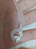 銀千惠999純銀平安扣項鏈女士吊墜鎖骨鏈2026新款情人節生日禮物送女友 曬單實(shí)拍圖