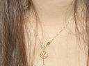 中國黃金（CHINA GOLD）黃金項鏈女士足金四葉草吊墜掛墜元旦跨年新年禮物送女友老婆 【京速達】約0.5g*配銀鏈*甄選禮盒 曬單實(shí)拍圖