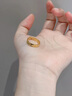 老鳳祥黃金戒指碎碎冰冰足金999戒指小克重新婦女節38女神節禮物母親節 金重約1.1g  13圈口【細版】 曬單實(shí)拍圖