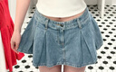 HOLLISTER25夏美式Y2K辣妹Miu系牛仔短裙褲女裝343-5044 淺色水洗 S (165/68A)標準版 曬單實(shí)拍圖