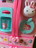 一言粉紅兔玩具小女孩過(guò)家家益智玩具廚房冰箱洗衣機冰淇淋化妝臺新年禮物 YY-17016 多功能冰箱 曬單實(shí)拍圖