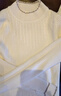笛莎（DEESHA）官方童裝兒童女童毛衫2025年冬季新款中大童時(shí)尚基礎打底毛衣 米白 160 曬單實(shí)拍圖