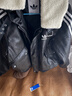 阿迪達斯（adidas）三葉草系列 男 NEW PU PAD JKT 皮夾克短棉服 KF3691 黑色 S 曬單實(shí)拍圖