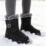 SooGree雪地靴女靴冬季防寒防潑水鞋子高筒加絨加厚保暖棉鞋靴子戶(hù)外踩雪 曬單實(shí)拍圖