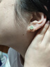 老鳳祥 優(yōu)級天然和田玉耳釘女生款方糖純銀耳飾耳環(huán)生日禮物送女友媽媽 【京東八倉發(fā)貨】*當/次日達-輕奢高品級和田玉耳釘 曬單實(shí)拍圖