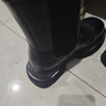 他她張紫寧同款黑巧煙筒靴厚底切爾西靴女靴加絨秋冬 黑色（絨里） 37 曬單實(shí)拍圖