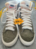 耐克NIKE板鞋高幫女經(jīng)典BLAZER MID '77運動(dòng)鞋DV7006-201橄欖綠36.5 曬單實(shí)拍圖