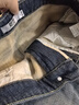 她池加絨牛仔褲2025冬裝新款女裝時(shí)尚休閑寬松款高腰顯瘦直筒褲 曬單實(shí)拍圖