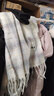 森馬圍巾女秋冬季格子披肩女士保暖圍脖新年圣誕生日禮物送女友禮盒裝 曬單實(shí)拍圖