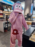 丑魚(yú)睡衣加厚連帽大碼搞怪連體睡衣女男秋冬季加厚保暖情侶家居服 粉色丑魚(yú)連體絨【冬款加厚】 XL 168-173cm（高品質(zhì)） 曬單實(shí)拍圖