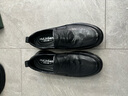 木林森（MULINSEN）皮鞋男款真皮軟皮春秋季商務(wù)休閑鞋軟底圓頭一腳蹬樂(lè )福鞋男爸爸鞋 DY-MLS236165黑色 40 曬單實(shí)拍圖