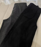 初語(yǔ)通勤廓形休閑褲女2024秋冬新款仿毛呢保暖氣質(zhì)九分褲哈倫褲 黑色 XL 曬單實(shí)拍圖