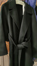 三彩【100綿羊毛】2025冬季新款長(cháng)款雙面呢大衣翻領(lǐng)寬松M 經(jīng)典黑 S 155/80A 曬單實(shí)拍圖