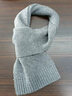 卡帝樂(lè )鱷魚(yú)純羊毛交叉圍巾男女士秋冬季保暖圍脖情侶同款新年生日禮物送好友 曬單實(shí)拍圖