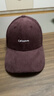 CACUSS帽子女棒球帽秋冬潮流百搭顯臉小硬頂大頭圍休閑鴨舌帽男 醬紫色 曬單實(shí)拍圖