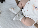 湯尼倍兒【馬上有錢(qián)】新生兒護腳套馬年初生寶寶護腳嬰兒軟底腳套 杏色 0-6個(gè)月 曬單實(shí)拍圖