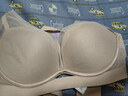 愛(ài)慕（Aimer）極光貼貼無(wú)痕大胸顯小/小胸聚攏透氣文胸極光pro 【小胸泡芙杯】香木膚-舒適有型 75B 曬單實(shí)拍圖
