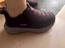 足力健老人鞋冬季一腳蹬保暖棉鞋情侶款男女鞋防滑耐磨男鞋休閑百搭女鞋 棗紅 加絨 （女款） 38 (240mm) 女鞋 曬單實(shí)拍圖
