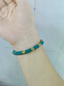 蔻詩(shī)哲 COASZE綠松石手串男女士款高瓷直切文玩保真品藥片彩鉆手鏈串珠墨塵禮物 【3*6mm】18-19cm手圍墨塵手串 曬單實(shí)拍圖