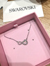 施華洛世奇（SWAROVSKI）新年禮物   HYPERBOLA INFINITY 永恒愛(ài)意 項鏈女 鍍白金色 5520576 曬單實(shí)拍圖