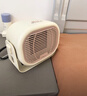 校果暖風(fēng)機小型電暖氣家用節能冬天熱風(fēng)機小太陽(yáng)迷你面取暖器 -米白色等離子+PTC發(fā)熱 曬單實(shí)拍圖