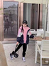 G.duck童裝女童沖鋒衣三合一新款兒童衣服女孩秋冬季夾克可拆卸加絨加厚 淡粉色夾棉 170 (建議身高160cm 14-15歲) 曬單實(shí)拍圖