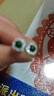紫慕璃S925銀鑲A貨翡翠耳釘 冰種帝王綠玉耳飾 送女朋友禮物 方形款 曬單實(shí)拍圖