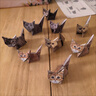 IGNB小貓折紙動(dòng)物貓狗半成品折紙貓3D立體幾何折紙手工益智動(dòng)物玩具 貓貓50張【1本】 曬單實(shí)拍圖