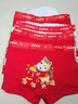 LangSha兒童紅色內褲本命年純棉平角褲女童女孩寶寶鴻運短褲4條裝 女童歡喜小馬 160 建議體重60-70斤 曬單實(shí)拍圖