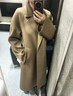 三只小山羊 【楊冪同款】經(jīng)典123 超細 雙面100純羊絨 大衣長(cháng)款女 駝色 M 曬單實(shí)拍圖