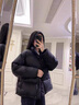 妍莉芬（yanlifen）羽絨棉服女裝2025年冬季新款女士棉衣外套高檔衣服加厚面包服棉襖 黑色 M（建議：90-108斤） 曬單實(shí)拍圖
