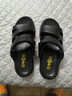 金利來(lái)（Goldlion）涼鞋男透氣沙灘鞋休閑戶(hù)外牛皮鞋542810036AQF-黑色-39碼 曬單實(shí)拍圖