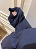 具趣美式復古毛領(lǐng)短款羽絨棉服女小個(gè)子冬季加厚保暖棉衣外套面包棉服 日系保暖棉服深藍色 L 115-125斤 曬單實(shí)拍圖