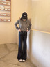 美麗衣櫥（BEAUTIFUL WARDROBE）微喇寬松牛仔褲女2025新款秋冬修身潮流百搭顯瘦高腰韓版長(cháng)褲 曬單實(shí)拍圖