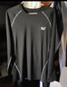 361°跑步運動(dòng)套裝速干衣男春季馬拉松高彈中考體育生緊身訓練健身打底 精英長(cháng)袖2件套 3XL 【建議身高180-185CM，體重155-180斤】 曬單實(shí)拍圖