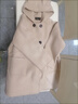 G.duck高端輕奢女童雙面羊絨呢子大衣兔尾男童毛呢外套全羊毛連帽呢大衣 米白色 140 曬單實(shí)拍圖