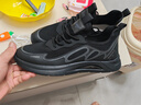 強人透氣簡(jiǎn)約休閑鞋加大碼戶(hù)外運動(dòng)鞋特大碼男鞋 JDA98336 黑色 47 曬單實(shí)拍圖