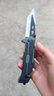 彈簧自動(dòng)伸縮刀具防身冷兵器小刀隨身折疊刀特戰鋒利刀戶(hù)外高硬度 119mm x 灰色 x 9cm 60°以下 曬單實(shí)拍圖