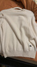 ELLE【100%綿羊毛】法式休閑半高領(lǐng)毛針織衫女2025秋季新款新年毛衣 米白 【預售】 L 曬單實(shí)拍圖